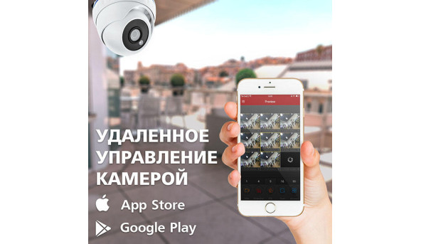 Купольна IP камера GV-073-IP-H-DOА14-20 3МР - 579117