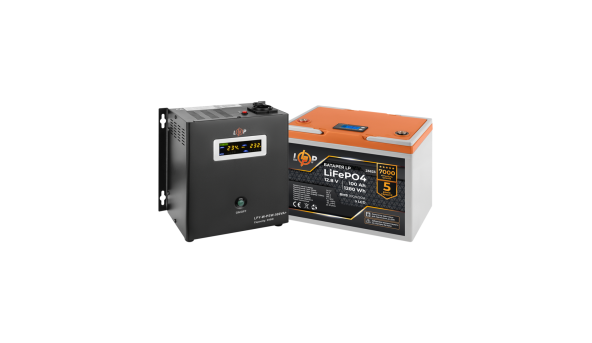 Комплект резервного питания LP (LogicPower) ИБП + литиевая (LiFePO4) батарея (UPS W500+ АКБ LiFePO4 1280Wh)