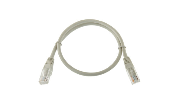 Патч-корд литий UTP RJ45 кат. 5Е 0.5 м (серый)