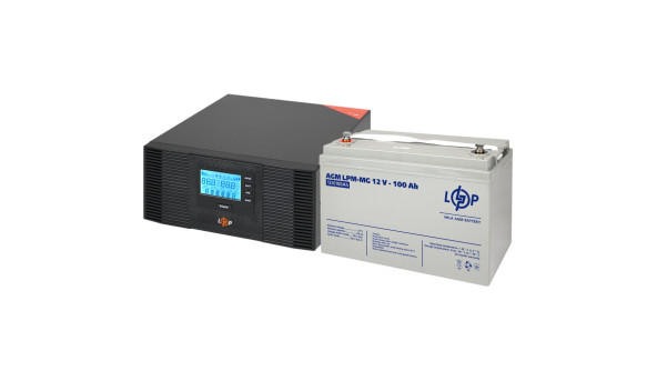 Комплект резервного живлення LP (LogicPower) ДБЖ + мультигелева батарея (UPS B1500 + АКБ MG 1200W) - 579279