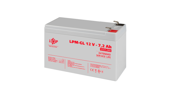 Акумулятор гелевий LPM-GL 12V - 7.2 Ah - 579306