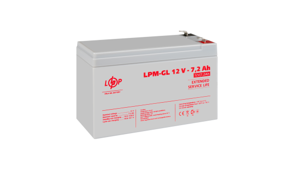 Акумулятор гелевий LPM-GL 12V - 7.2 Ah - 579306