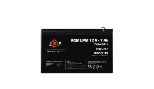 Аккумулятор AGM LPM 12V - 7 Ah