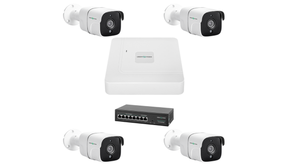 Комплект видеонаблюдения на 4 камеры GV-IP-K-W75/04 5MP