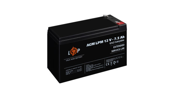 Акумулятор AGM LPM 12V - 7.5 Ah - 579396