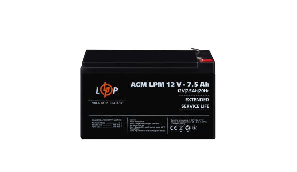 Акумулятор AGM LPM 12V - 7.5 Ah - 579396