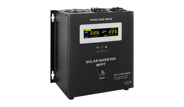 Сонячний інвертор (ДБЖ) LogicPower LPY-С-PSW-1500VA (1050Вт) MPPT 24V