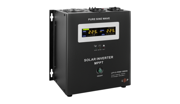 Сонячний інвертор (ДБЖ) LogicPower LPY-С-PSW-1500VA (1050Вт) MPPT 24V - 579398