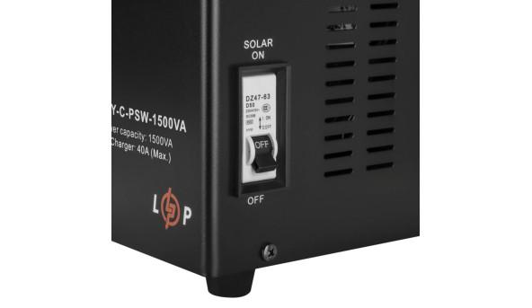 Сонячний інвертор (ДБЖ) LogicPower LPY-С-PSW-1500VA (1050Вт) MPPT 24V - 579398