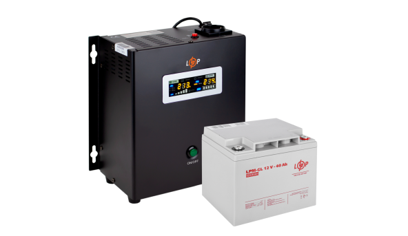 Комплект резервного питания для котла LP (LogicPower) ИБП + гелевая батарея (UPS W500 + АКБ GL 480W) - 579441