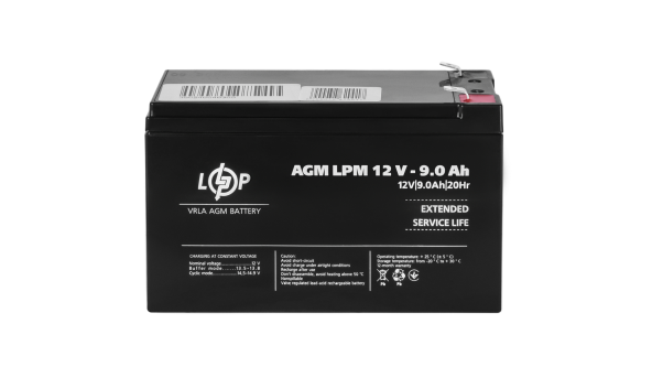 Аккумулятор AGM LPM 12V - 9 Ah