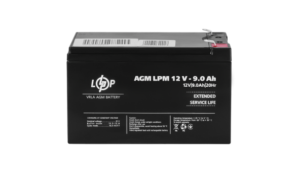 Акумулятор AGM LPM 12V - 9 Ah - 579476