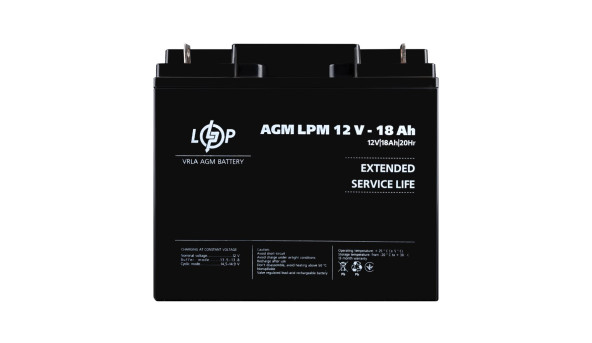Акумулятор AGM LPM 12V - 18 Ah - 579506