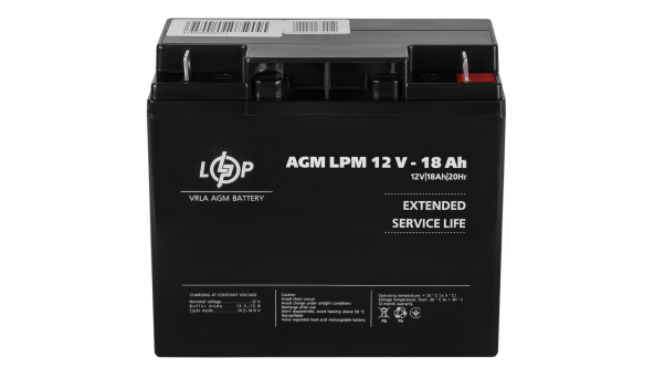 Акумулятор AGM LPM 12V - 18 Ah - 579506