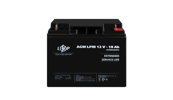 Акумулятор AGM LPM 12V - 18 Ah - 579506