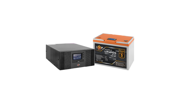 Комплект резервного живлення LP (LogicPower) ДБЖ + літієва (LiFePO4) батарея (UPS В1500+ АКБ LiFePO4 820Wh)