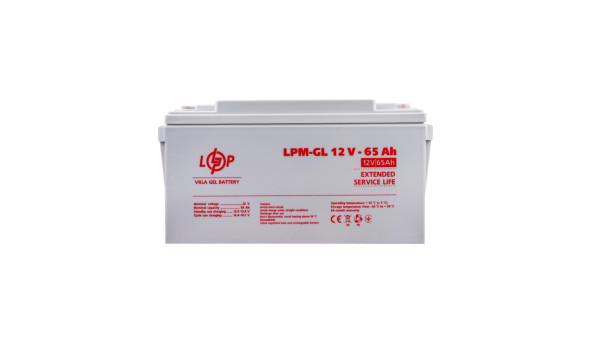 Аккумулятор гелевый LPM-GL 12V - 65 Ah