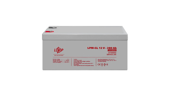 Аккумулятор гелевый LPM-GL 12V - 280 Ah - 579579
