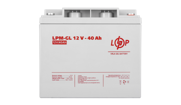 Аккумулятор гелевый LPM-GL 12V - 40 Ah - 579580