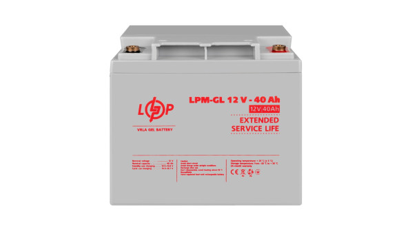 Аккумулятор гелевый LPM-GL 12V - 40 Ah - 579580