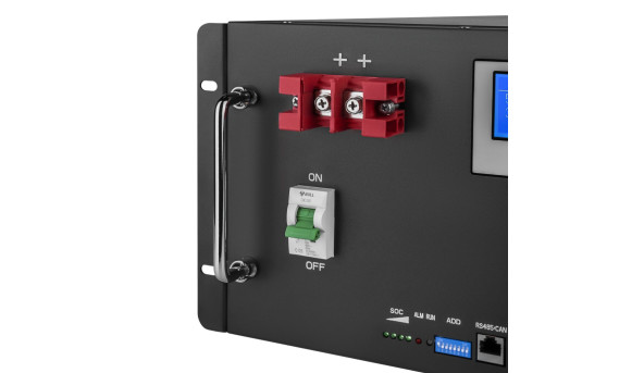 Акумулятор LP LiFePO4 48V (51,2V) - 100 Ah (5120Wh) (Smart BMS 100A) з LCD RM - 579608