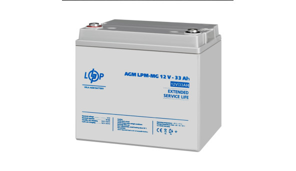 Акумулятор мультигелевий LPM-MG 12V - 33 Ah - 579673