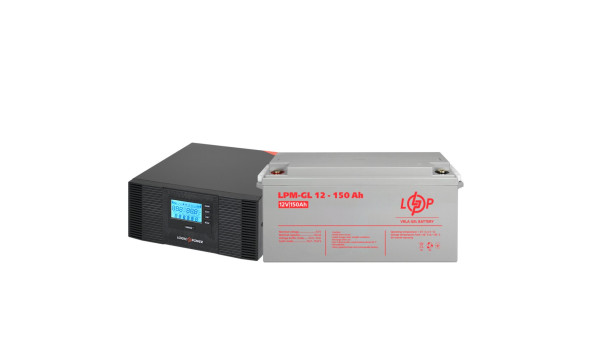 Комплект резервного питания LP (LogicPower) ИБП + гелевая батарея (UPS B1500 + АКБ GL 1800W) - 579747