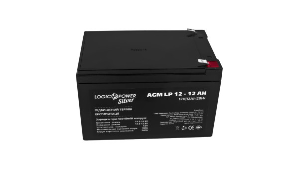 Аккумулятор AGM LP 12V - 12 Ah Silver - 579777