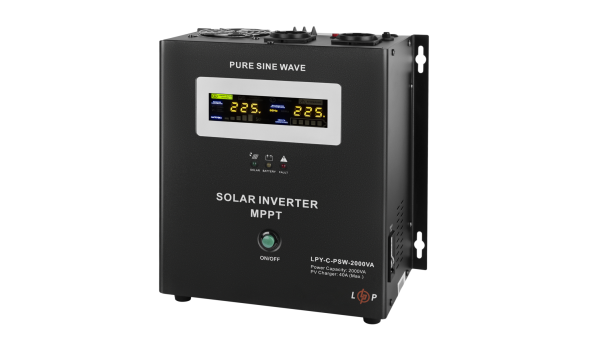 Сонячний інвертор (ДБЖ) LogicPower LPY-C-PSW-2000VA (1400W) MPPT24V - 579812