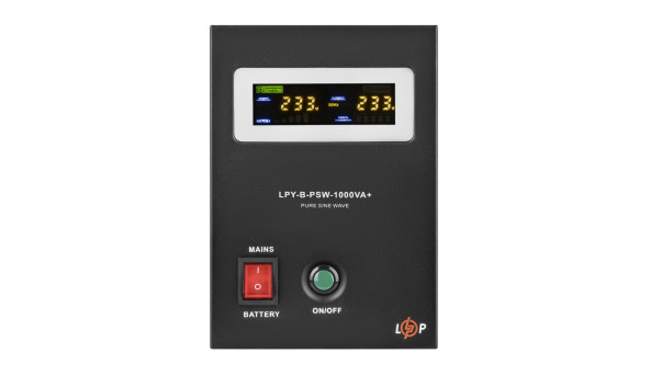 Комплект резервного живлення для котла і теплої підлоги LP (LogicPower) ДБЖ + гелева батарея (UPS B1000VA + АКБ GL 2400W) - 579834