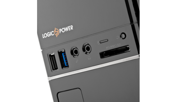 Корпус LP S607 BK 400W Slim 2хUSB 3.0, 1хUSB 2.0 - 579912