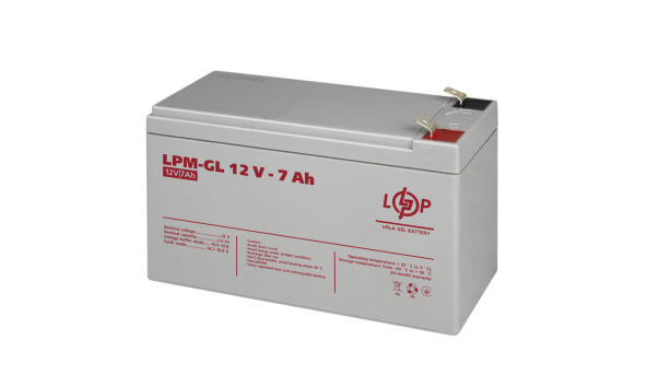 Аккумулятор гелевый LPM-GL 12V - 7 Ah - 579925