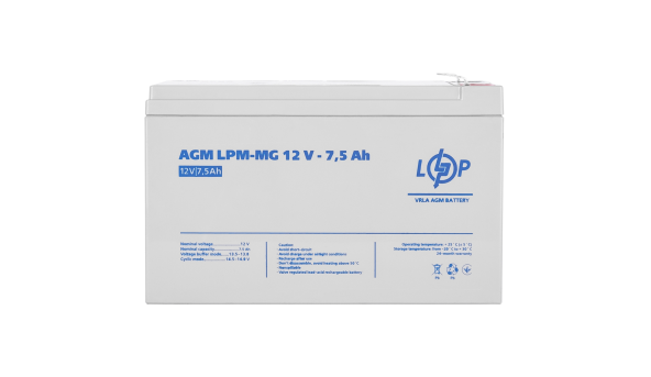 Акумулятор мультигелевий LPM-MG 12V - 7.5 Ah - 579942