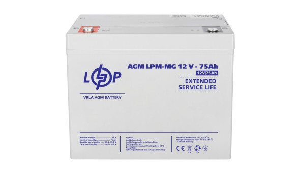 Акумулятор мультигелевий LPM-MG 12V - 75 Ah - 579945