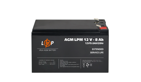 Акумулятор AGM LPM 12V - 8 Ah - 579962