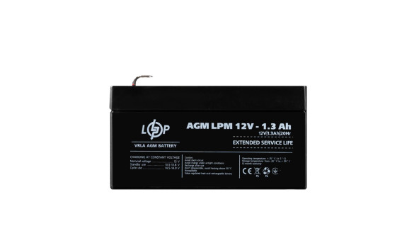 Аккумулятор AGM LPM 12V - 1.3 Ah