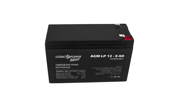 Аккумулятор AGM LP 12V - 8 Ah Silver - 580021
