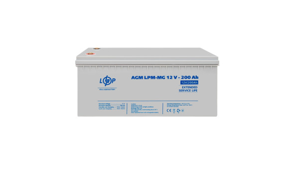 Акумулятор мультигелевий LPM-MG 12V - 200 Ah - 580037