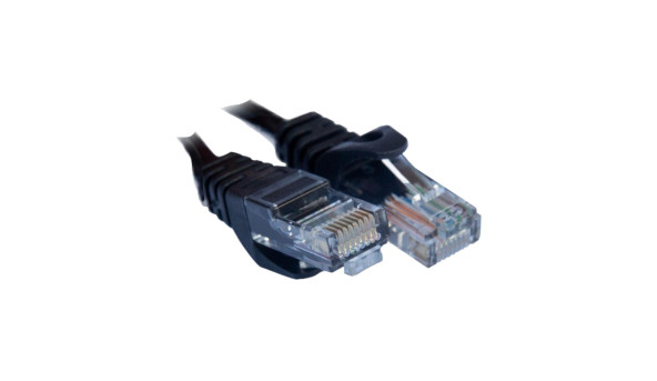 Патч-корд Gear CAT5E UTP 24 AWG 1м, черный.