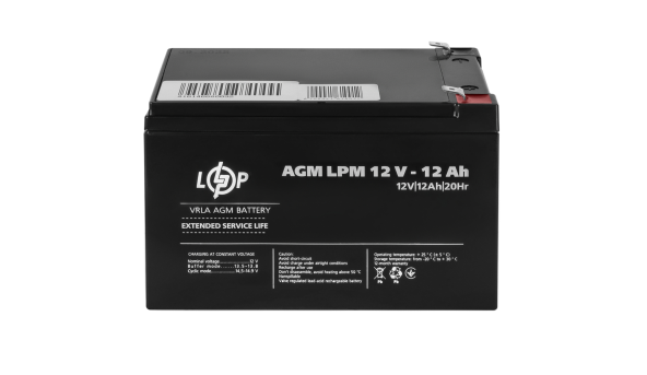 Акумулятор AGM LPM 12V - 12 Ah