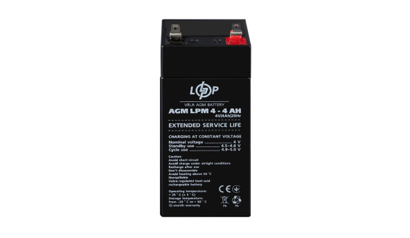 Аккумулятор AGM LPM 4V - 4 Ah - 580101
