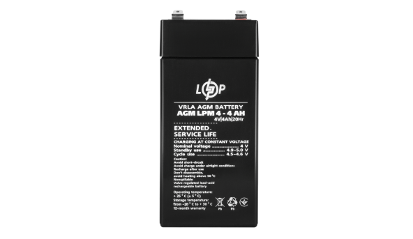 Аккумулятор AGM LPM 4V - 4 Ah - 580101