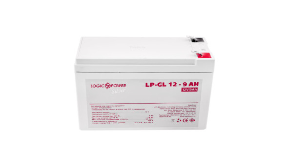 Аккумулятор гелевый LP-GL 12V - 9 Ah Silver - 580115