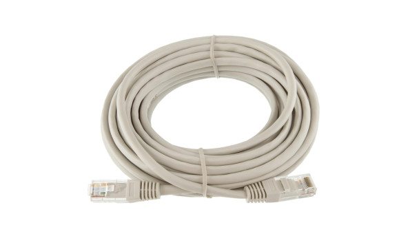 Патч-корд литий UTP RJ45 кат. 5Е 7 м (серый)