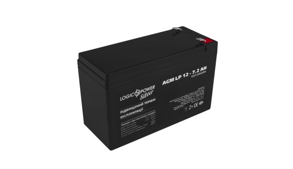 Аккумулятор AGM LP 12V - 7.2 Ah Silver - 580157