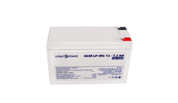 Аккумулятор мультигелевый LP-MG 12V - 7.2 Ah Silver - 580184