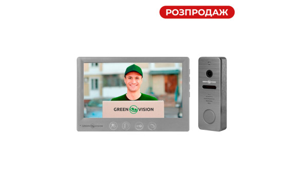 Комплект видеодомофона GreenVision GV-002-GV-058+GV-005