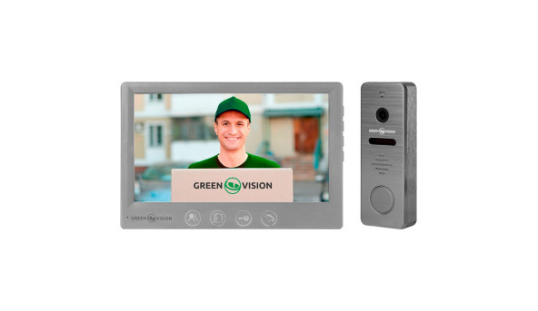 Комплект видеодомофона GreenVision GV-002-GV-058+GV-005 - 580225