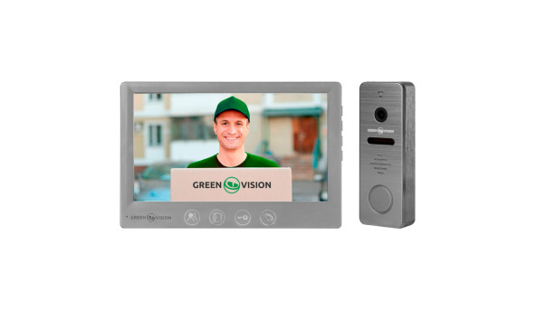 Комплект видеодомофона GreenVision GV-002-GV-058+GV-005 - 580225