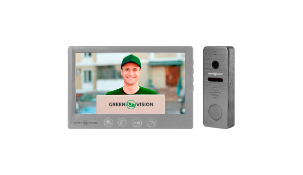 Комплект видеодомофона GreenVision GV-002-GV-058+GV-005